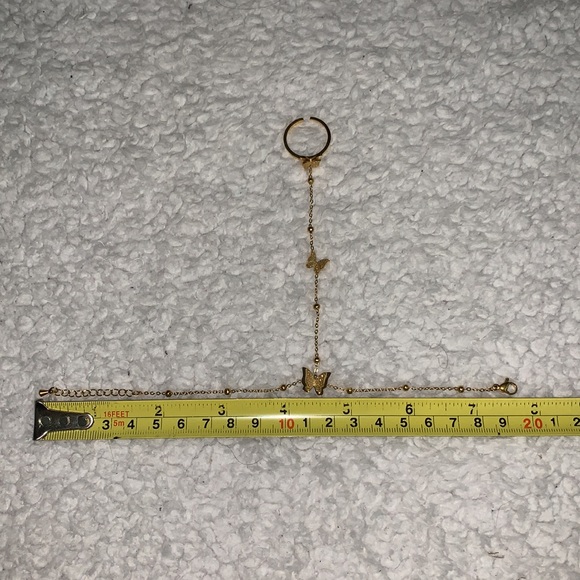 Gold Butterfly Hand Chain - Picture 17 of 17